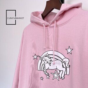 Vetements: S Unicorn Edition Rainbow Anime Print Unisex Hoodie SS23